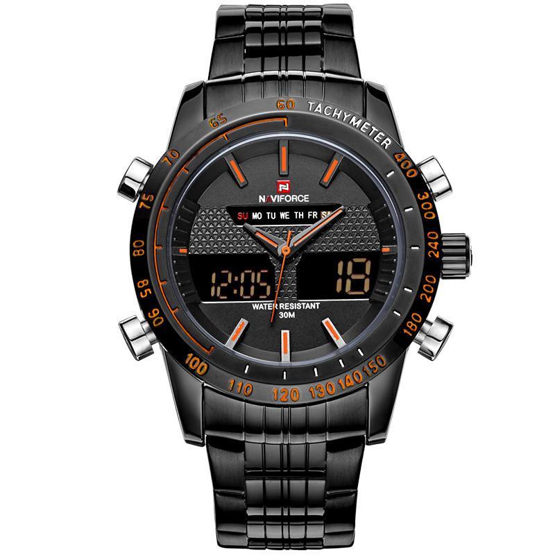 G191 Full Steel Military Wrist Watch (6 colors) - Indigo-Temple