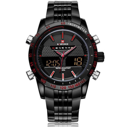G191 Full Steel Military Wrist Watch (6 colors) - Indigo-Temple