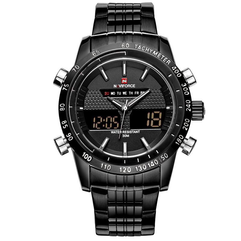 G191 Full Steel Military Wrist Watch (6 colors) - Indigo-Temple