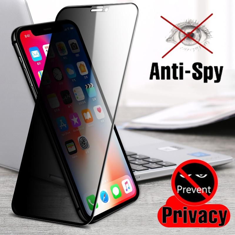 Anti Spy Protective Tempered Glass For iPhone