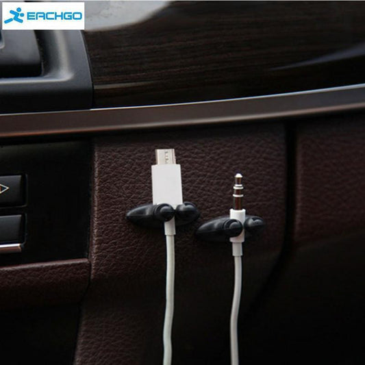 8-PCS CAR CABLE HOLDERS - Indigo-Temple