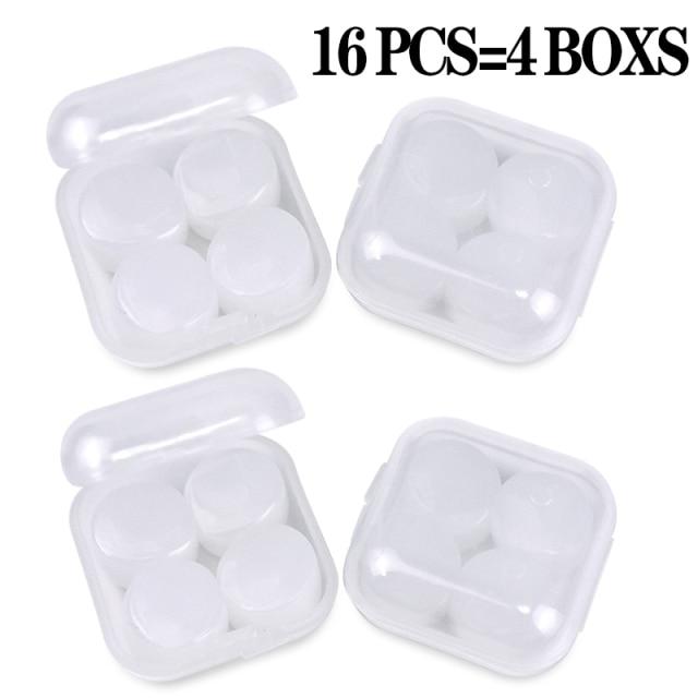 Noise Cancelling Silicone Ear Plugs (16 pcs)