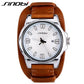Luxury Leather Military Watch - Indigo-Temple