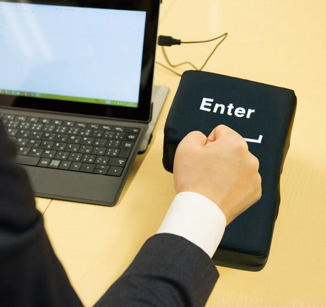 USB Unbreakable Big Enter Key - Indigo-Temple