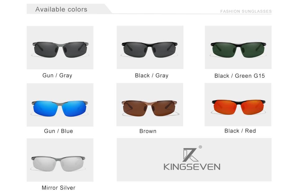 KINGSEVEN Polarized Aluminum Driving Sunglasses