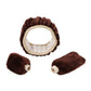 Warm Plush Car Steering Wheel Cover Set