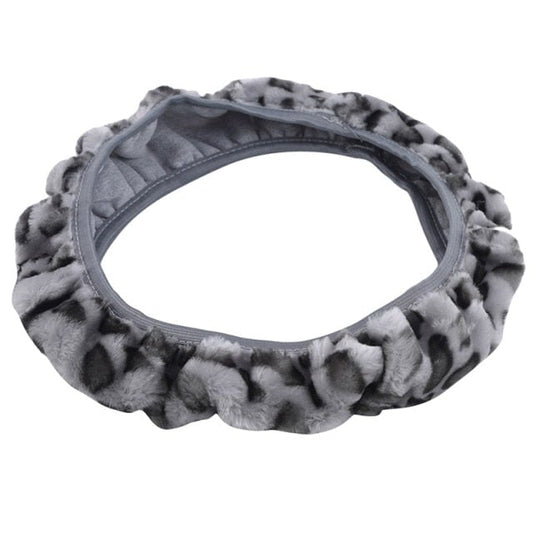 Warm Plush Car Steering Wheel Cover Set
