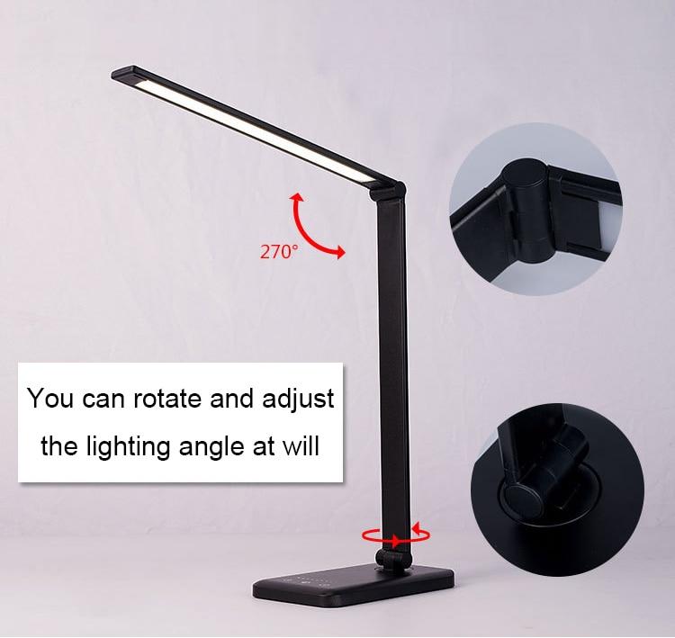 Table Led Lamp With QI Wireless Charging