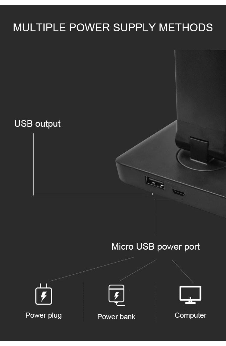 Table Led Lamp With QI Wireless Charging