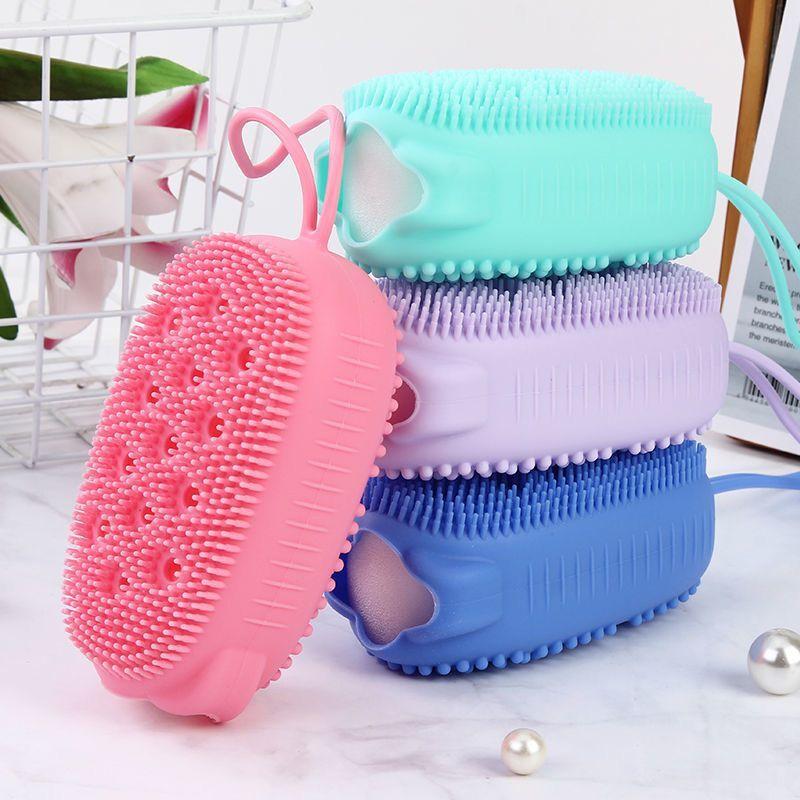 Quick Foaming Double-Sided Silicone Bath Brush ***2pcs***