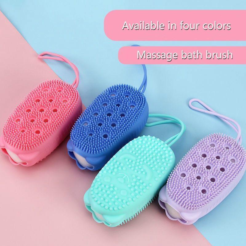 Quick Foaming Double-Sided Silicone Bath Brush ***2pcs***