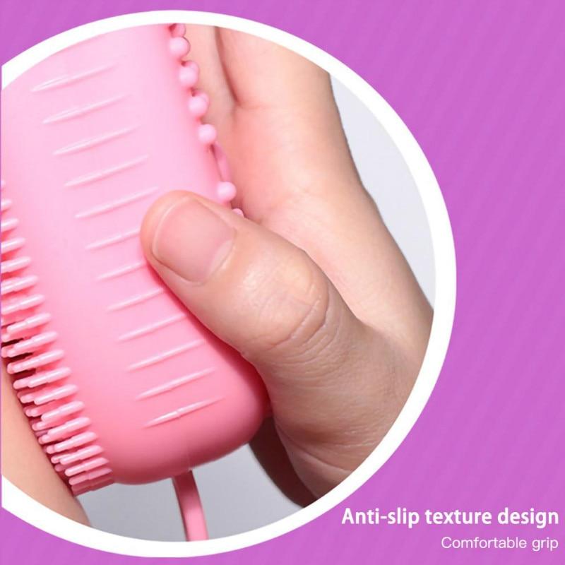 Quick Foaming Double-Sided Silicone Bath Brush ***2pcs***