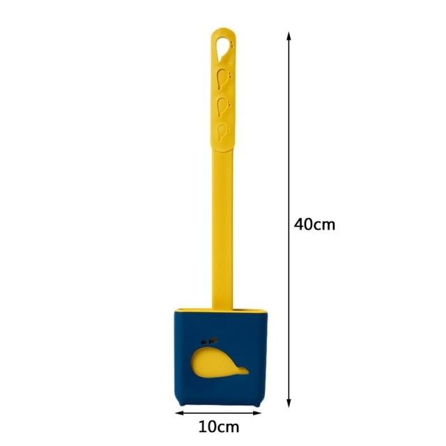 Wall Hanging Smart Silicone Toilet Brush