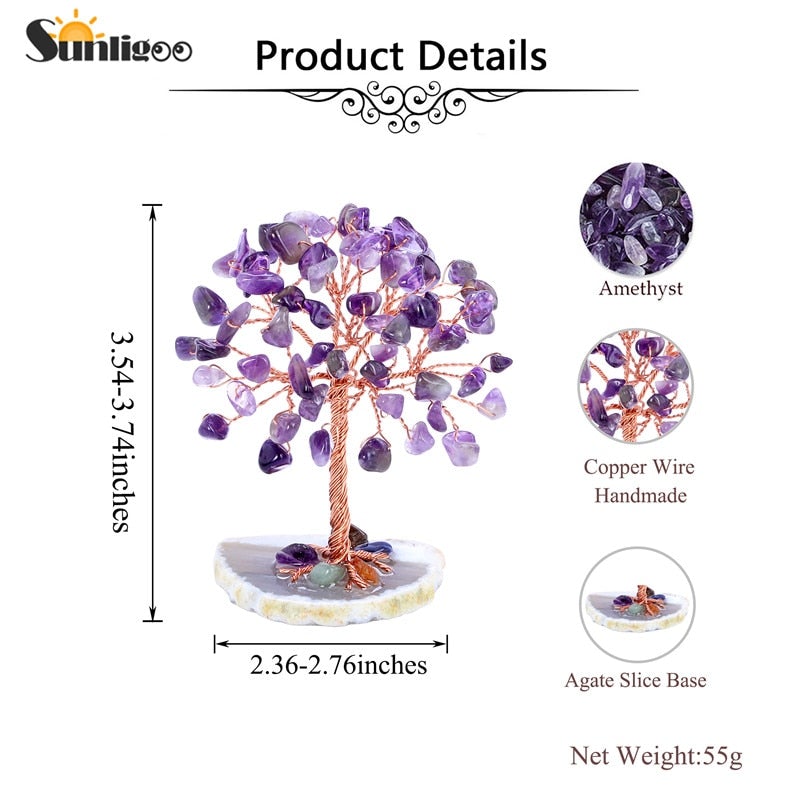 Natural Crystal Feng Shui Money Tree