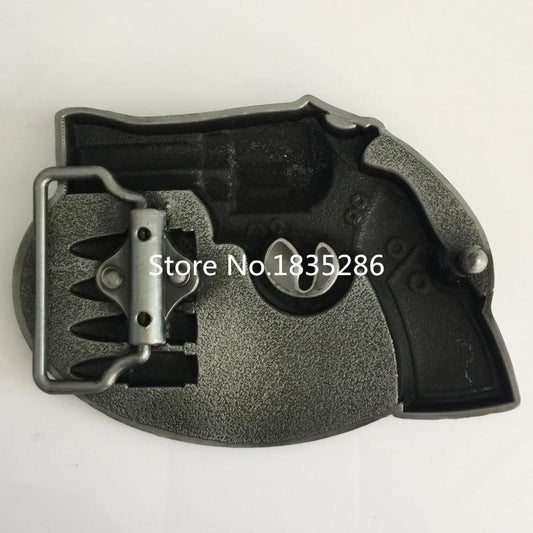 Gun Metal belt buckle - Indigo-Temple