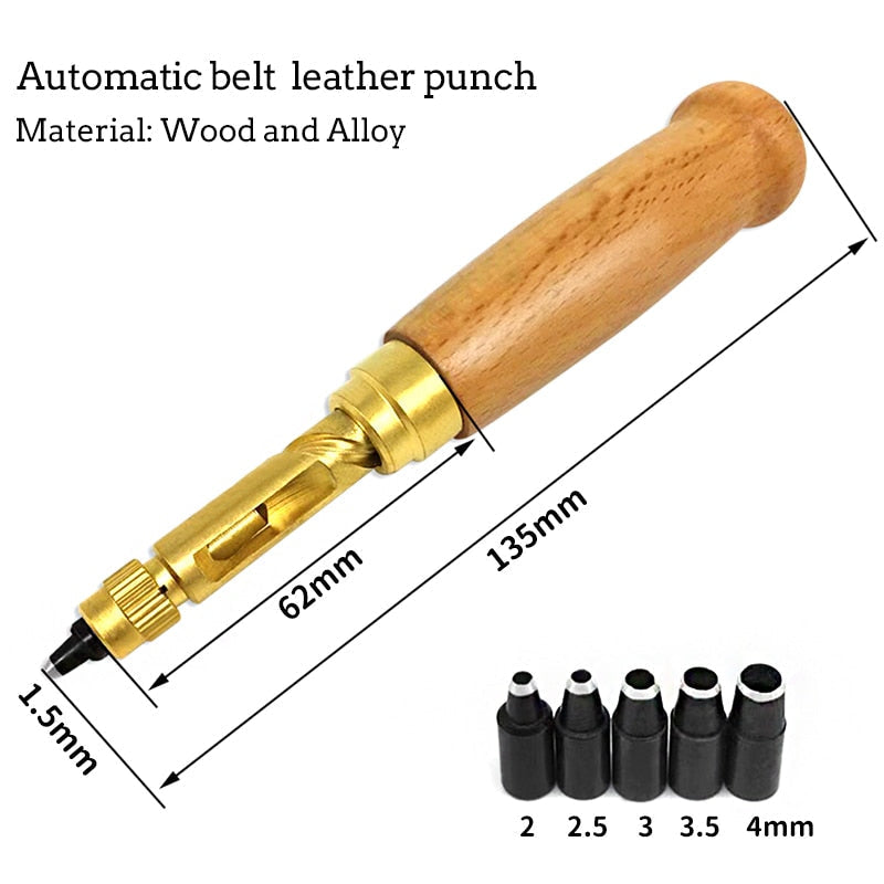 Multi Head Belt/Leather Screw Hole Puncher Kit