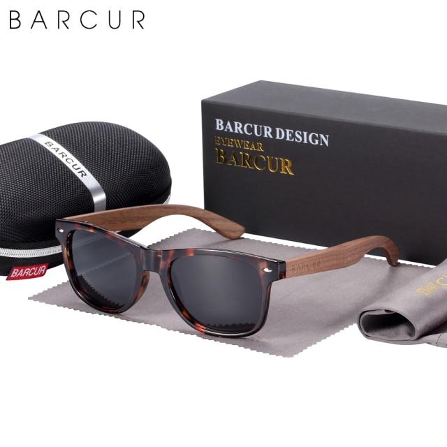 BARCUR™ Black Walnut Wood Polarized Sunglasses