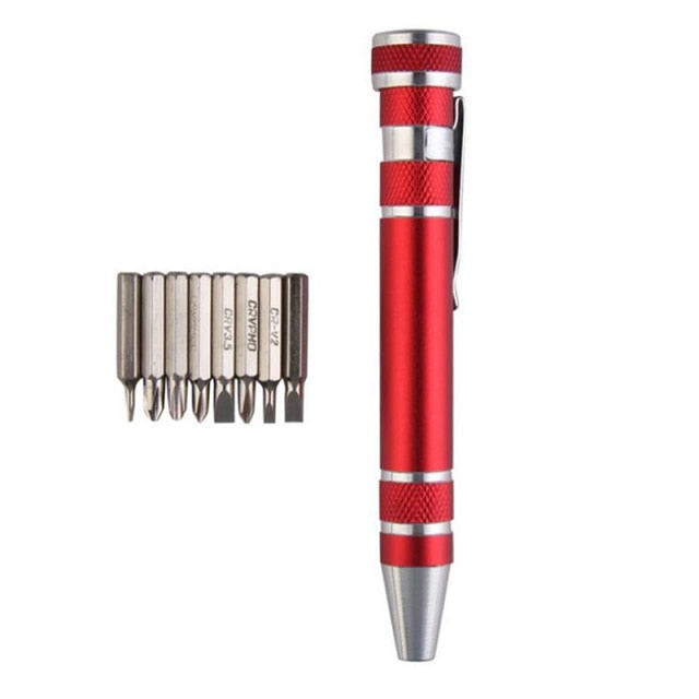 Multifunction 8 In 1 Precision Pocket Screwdriver Pen