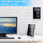 Stylish Multifunctional LED Mirror Alarm Clock