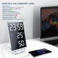 Stylish Multifunctional LED Mirror Alarm Clock