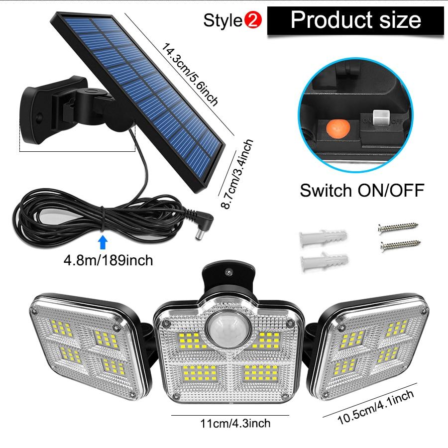 Super Bright Adjustable Solar Waterproof LED Light