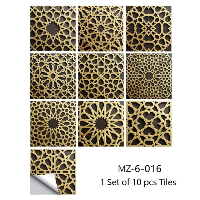 Portuguese Tiles Azulejo Decorative Stickers (10pcs)