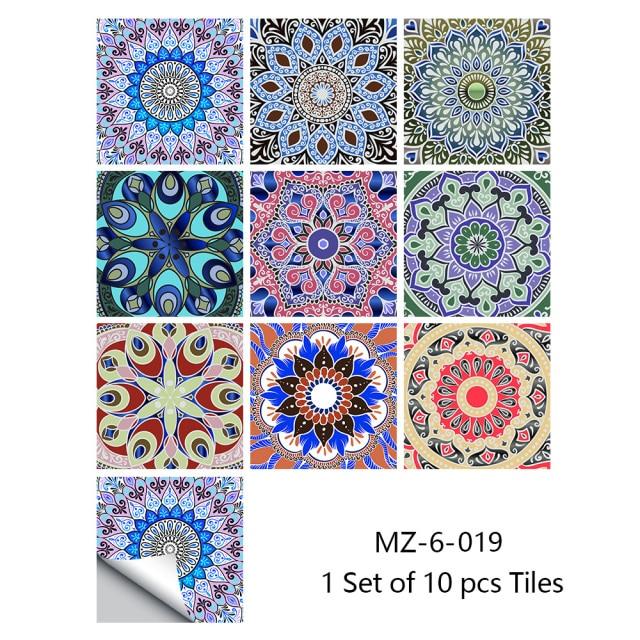 Portuguese Tiles Azulejo Decorative Stickers (10pcs)