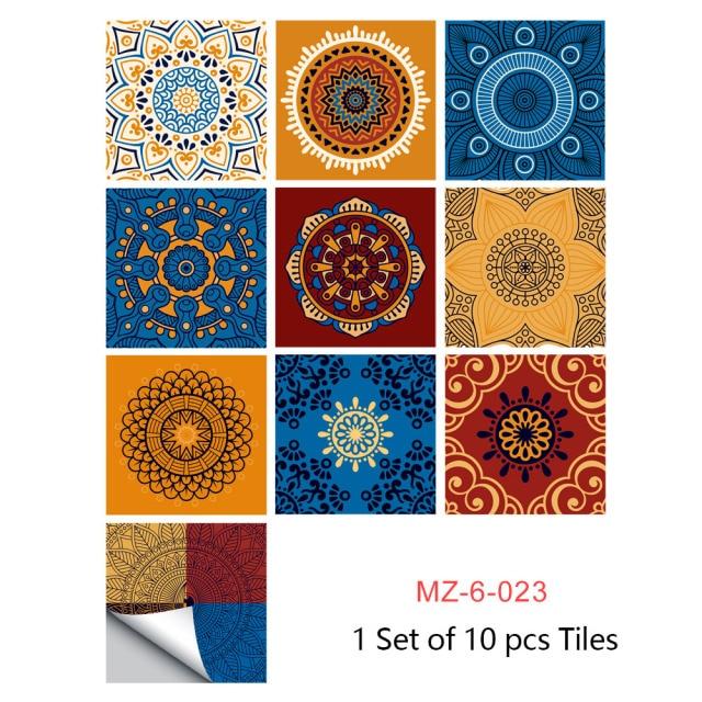 Portuguese Tiles Azulejo Decorative Stickers (10pcs)