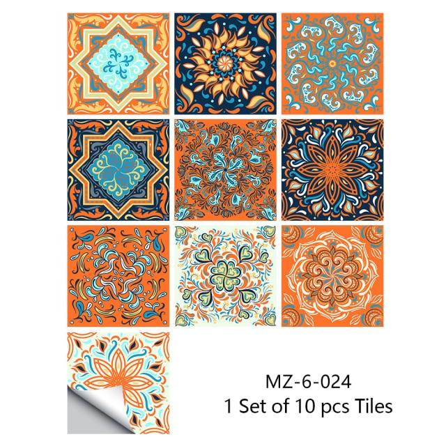 Portuguese Tiles Azulejo Decorative Stickers (10pcs)