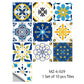 Portuguese Tiles Azulejo Decorative Stickers (10pcs)