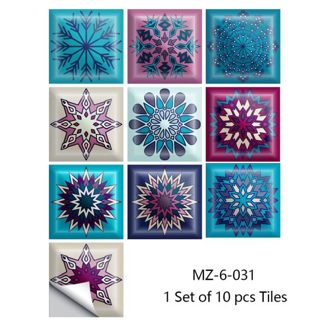 Portuguese Tiles Azulejo Decorative Stickers (10pcs)