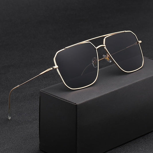 Vintage Squared Oversized Unisex Sunglasses