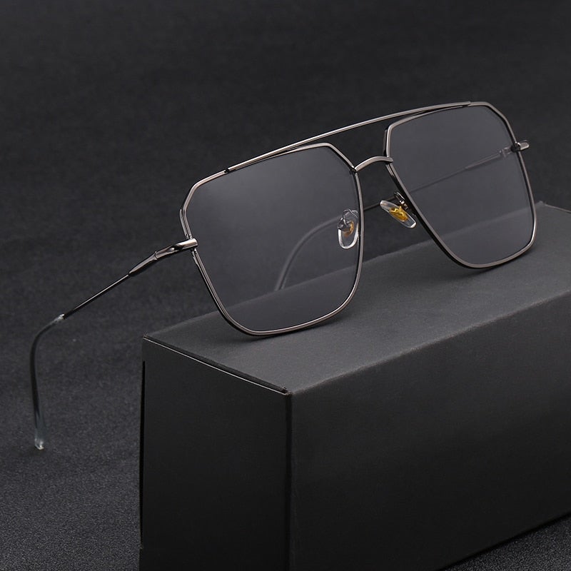 Vintage Squared Oversized Unisex Sunglasses