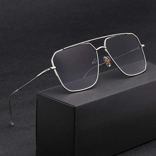 Vintage Squared Oversized Unisex Sunglasses