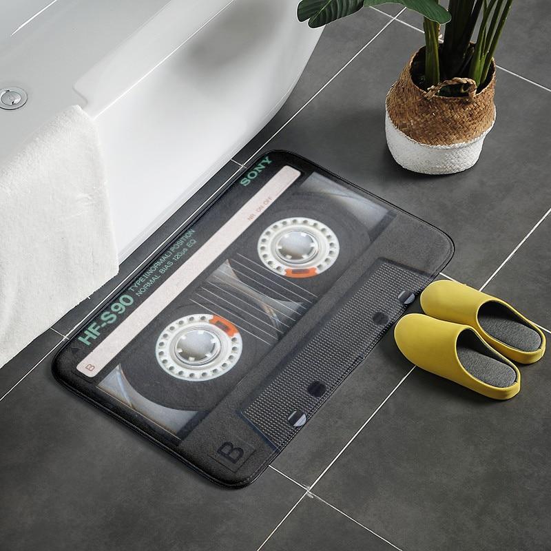 Retro Cassette Music Tape Floor Mat