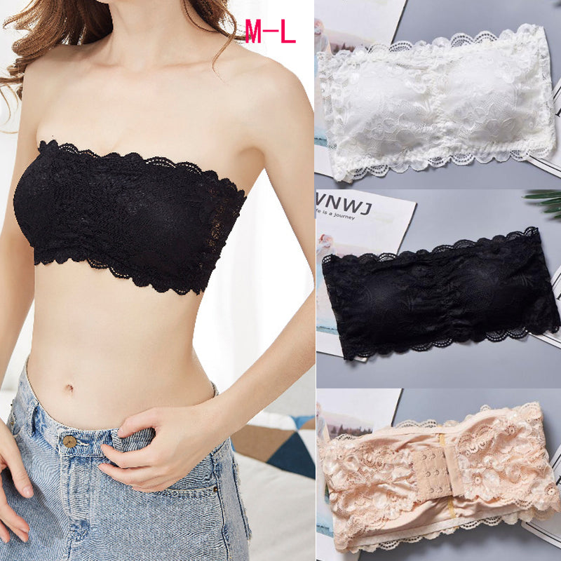 Strapless Lace Push-Up Bra
