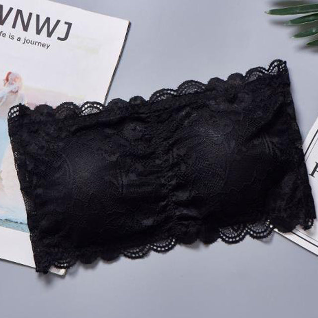 Strapless Lace Push-Up Bra