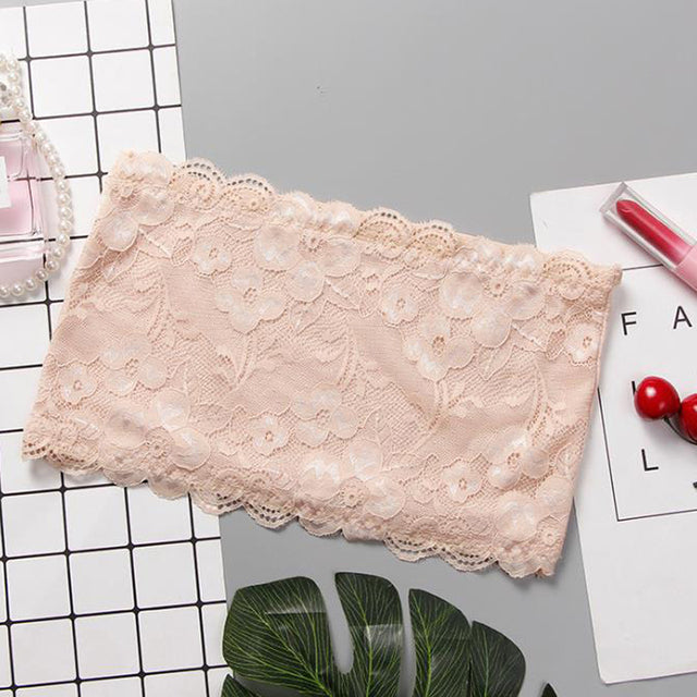 Strapless Lace Push-Up Bra