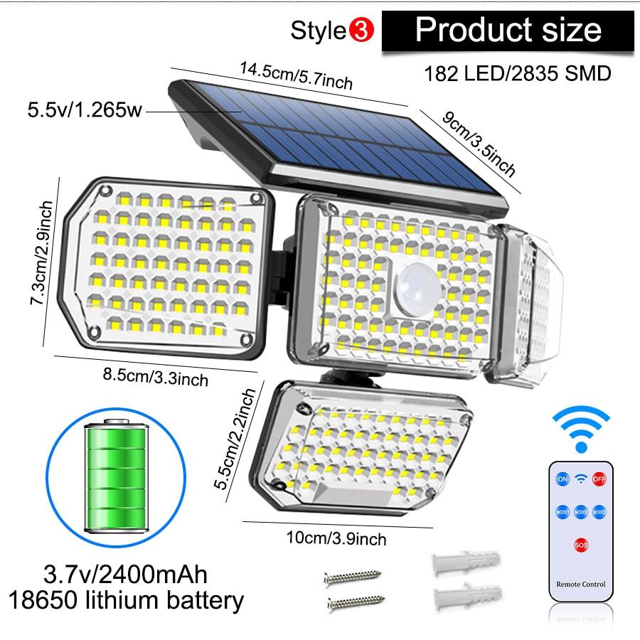 Super Bright Adjustable Solar Waterproof LED Light