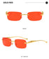 Unisex Leopard Luxury Rimless Sunglasses