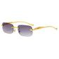 Unisex Leopard Luxury Rimless Sunglasses