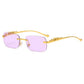 Unisex Leopard Luxury Rimless Sunglasses