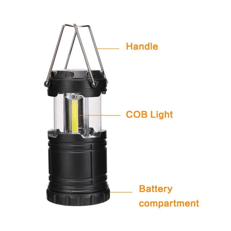 Portable Telescopic PopUp 3*COB Torch Light