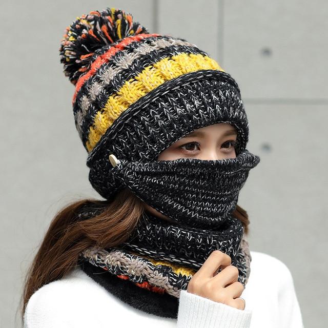 Winter Protection 3-in-1 Set (Mask,Hat,Scarf)