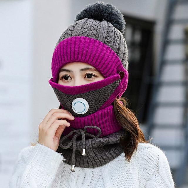 Winter Protection 3-in-1 Set (Mask,Hat,Scarf)