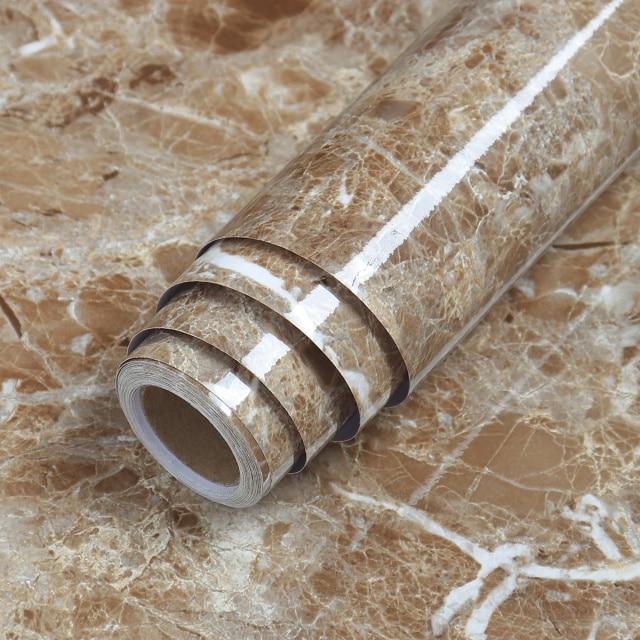 Self Adhesive Waterproof  Marble Wallpaper