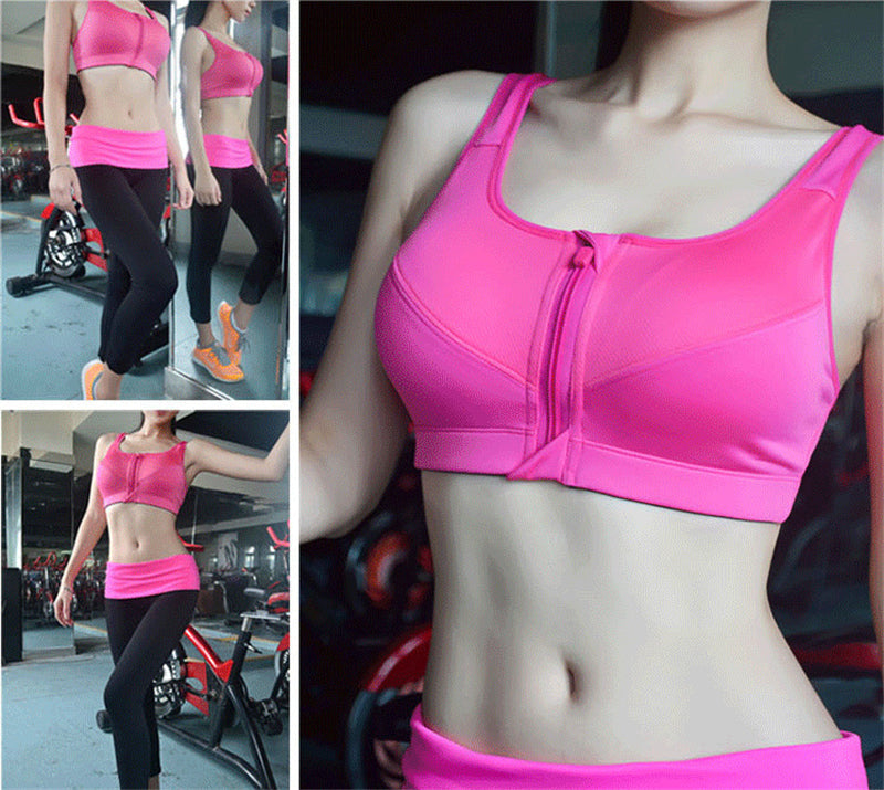 Zip Front Dynamic Sports Bra