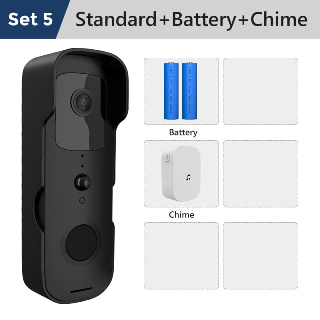 Night Vision WiFi Security Doorbell Camera Intercom