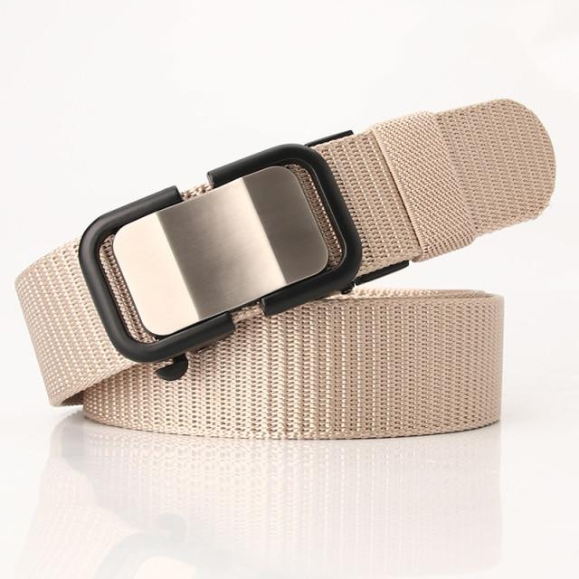 Toothless Automatic Buckle Canvas Belt