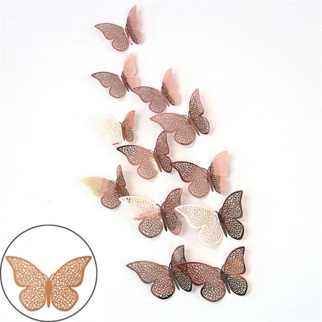 3D Butterfly Wall Decor Stickers (12PCS Set)